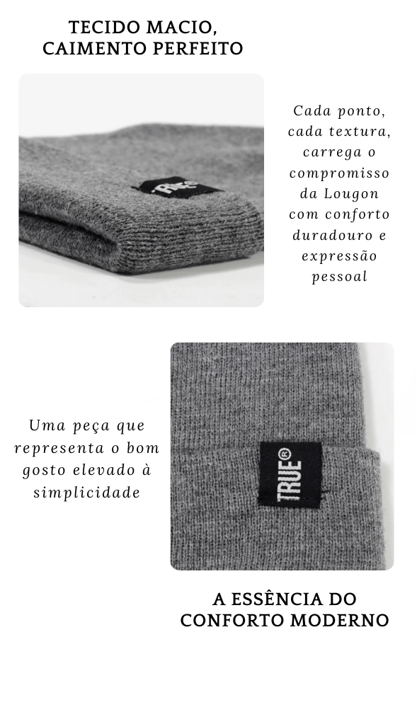 Gorro Casual Cinza